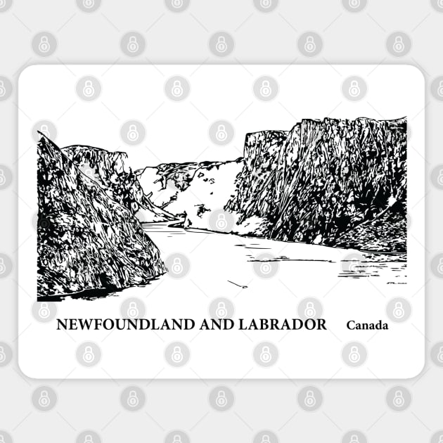 Newfoundland and Labrador Canada Magnet by Lakeric